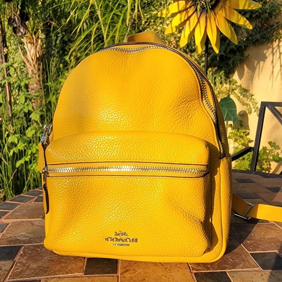 Coach Bags Coach Mini Charlie Backpack In Pebbled Leather Poshmark